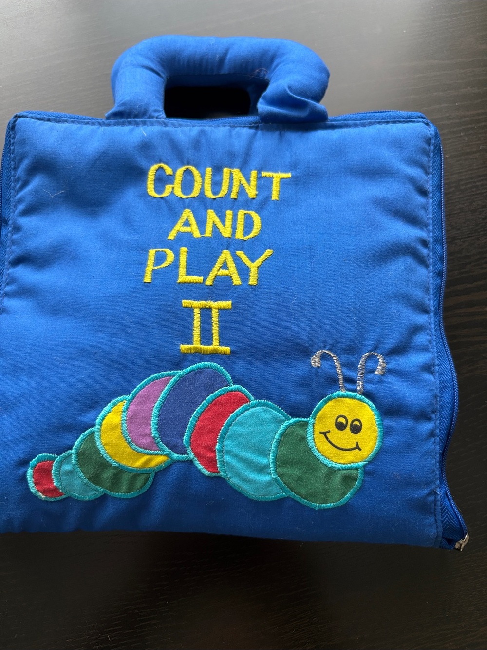 COUNT AND PLAY II Plush Learning Book - Blue